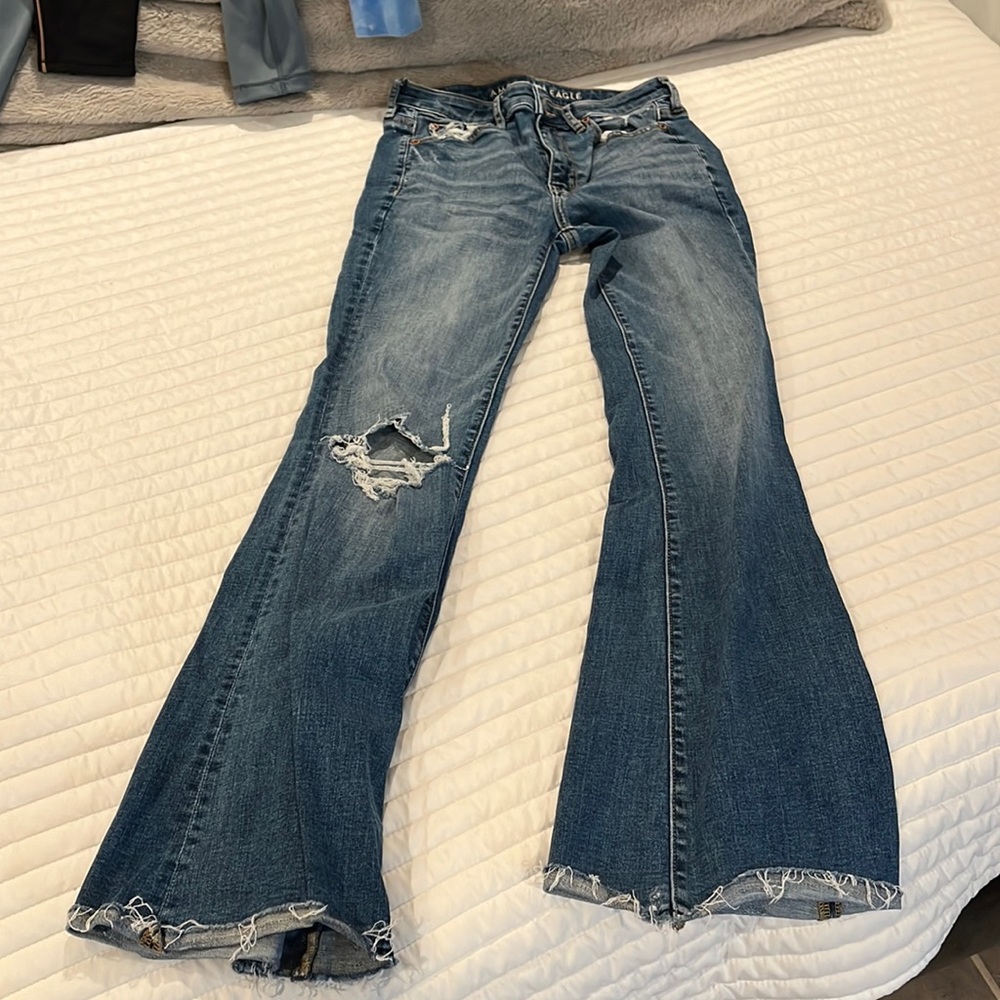American eagle jeans size 00 flared